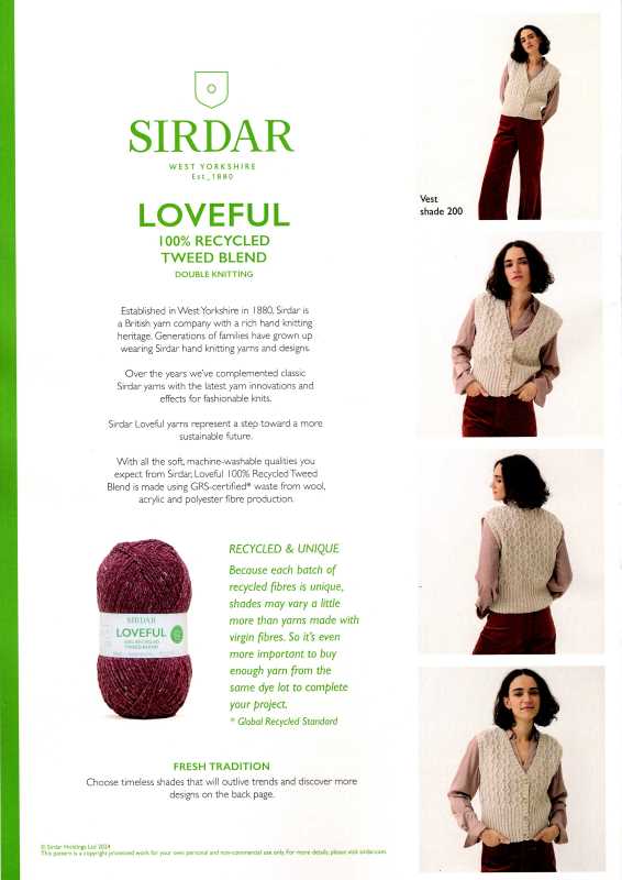 Knitting Pattern - Sirdar 10784 - Loveful DK - Ladies Vest